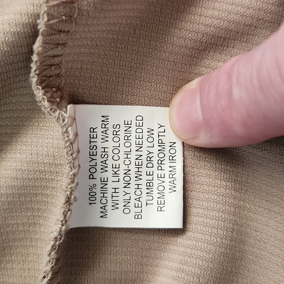 3/$20 grey matter concepts tan performance polo shirt - Picture 5 of 6